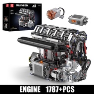 Mould King 10087 Motorised L4 Gasoline Engine Building Set | 1,787 PCS
