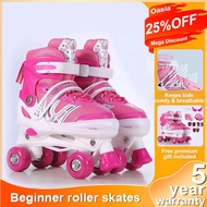 NEW Roller Skate Shoes For Kids Adjustable Skate Shoes Roller Skate With Flash Wheel For Beginner
