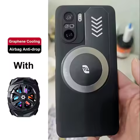 For Poco F3 Graphene Heat Dissipation Case For Poco F3 5G Shockproof Breathable Cooling Cover For Xi