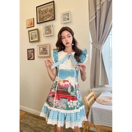 BLT brand Blue Printed Dress