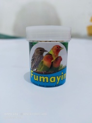 1 botol biji fumayin super pakan doping Lovebird kenari blackstroat penggacor instan