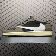 【100%LJR Batch】AJ1 TS x Air Jordan 1 Retro Low OG "Dark Brown" Basketball Shoes For Men CQ4277-001