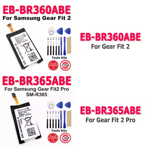 New Battery EB-BR360ABE For Gear Fit 2 SM-R360 SCH-R360 EB-BR365ABE For Gear Fit 2 Pro SM-R365 + Fre