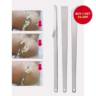 Pedicure Knife Tools Kits, 3pcs Silver Foot Scrubber Dead Skin Remover Pedicure Tools for Men Women