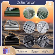 【🚀Bonus Gift】Outdoor Waterproof Fabric 2x3 mIndustrial Tarpaulin Waterproof Sheet Outdoor Cover Wate