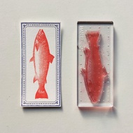 Biology Stamp - 斷線彩虹鱒