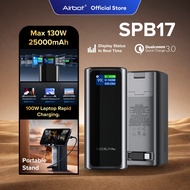 [ 130W ] Airbot SPB17 | 25000mAh Power Bank Fast Charging High Speed Laptop CE Certified Inbuild Cab