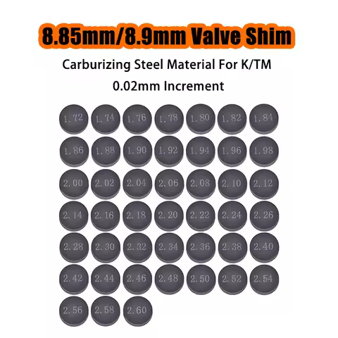 8.85~8.9mm Moto Adjustable 1.72-2.6mm Valves Pads Valve Shim For KT/M RC 250 350 450 505 EXC SX ATV 