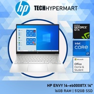 HP ENVY 14-eb0008TX 14" Laptop/ Notebook (i7-1165G7, 16GB, 512GB, NV GTX1650Ti, W10H, Off H&amp;S, Touchscreen)