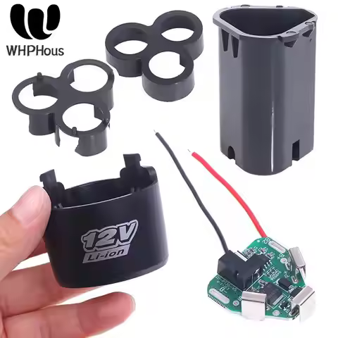 3S 12VDC BMS 18650 Lithium Box Circuit Pack Shell Case Bracket Hand Drill Power Li-ion Battery Prote