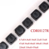 10pcs/lot Shielded 127 Inductor CDRH127R SMD Power Inductors 12*12*7MM 4.7uH (4R7) 10uh 68uh 220uh 3
