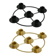 [Fenteer] Advent Wreath  for Candles Decorative Dinner Candle Cup Iron Candlestick Advent Candle Hol