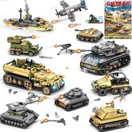 Sembo New MIlitary Bale Empires Tank Aircraft Car Building Blocks Set 8IN2 Gean Weapon Creative Ay WW2 Soldiers Kids Toy