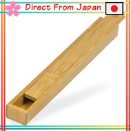 [Direct from Japan]Morikuru Japanese chopstick case, made of bamboo, with lid, slide design, SG Wond