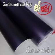 STICKER SKOTLET MOTOR BIRU NAVY METALIK DOFF SCOTLITE SCOOPY WARNA BIRU NAVY DONGKER