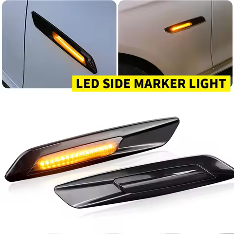 2pcs led side Marker Indicator light For BMW 1 3 5 SeriesE60 Sedan 525i 525xi 528i 528xi 530i 530xi 