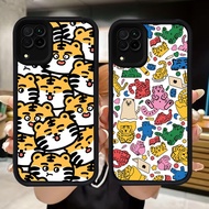 Q57 Tiger soft Casing for Samsung F04 A04E M04 J7 Pro A12 A06 A07 A22 A04 A05 J2 5GPrime