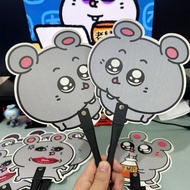 Big Promotion Big Rat Small Fan Student Handheld Big Rat Special-Shaped Fan Portable Mini Hand Fan S