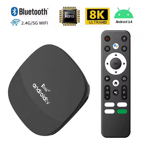 TV Box Smart Android Allwinner H313 8K 4K HD TV98 ATV Max Plus 5G Dual WIFI 3D BT5.0 Video Media Pla