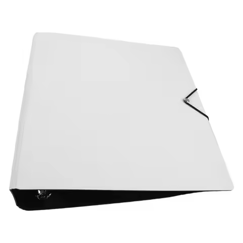 Loose Leaf Notebook Cover, 4-Ring Plastic Refillable Binder Shell for A4 Photo Storage & Receipt Org