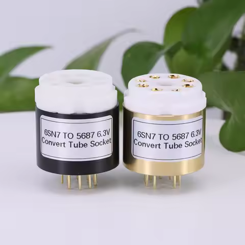 1PC Convert Socket Adapter CV181 6SL7 6N8P 6N9P 6SN7 TO 5687 6.3V Electron Tube 8PIN To 9Pin Tube So
