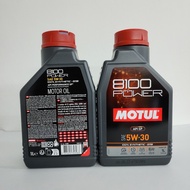Motul 8100 Power 0W20 / 5W30 / 5W40 - Fully Synthetic Engine Oil Car/Kereta Original (1L)