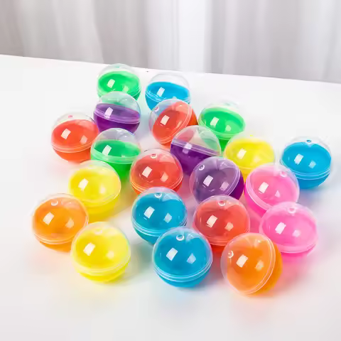 50PCS 35mm DIY Hollow Balls Plastic Ball Fillable Bauble Ornaments Home Party Gifts Box Decor Weddin
