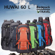 Huwai 60 L กระเป๋าเดินทาง กระเป๋าเดินทางใหญ่ที่สุด กระเป๋า เป้สะพายหลัง เหมาะสำหรับสวมใส่เดินทาง กระเป๋าเดินทางของแท้ กระเป๋าเดินป่า