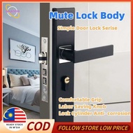 【Ready Stock】Door Lock Tombol Pintu Rumah Tubular Lever Cylindrical Cylinder Door Lock Tombol Pintu 