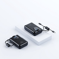 พาวเวอร์แบงก์ 20000mAh FastCharge PowerBanks ชาร์จเร็ว 22.5W/PD20W มาพร้อมสายชาร์จ 2 เส้น-Type-C/Lig