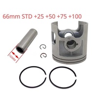 70 2 Motorcycle Engine Parts Piston Ring Kit For Yamaha Dt175 DT 175 +25 +50 +75 +100 Bore Size 66