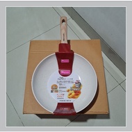 WD-26 Deep Pan Marble D26cm Minowa, Non Stick Wok Pan Rosela Series