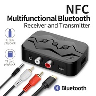 Vaorlo Audio Adapter Bluetooth Transmitter Receiver NFC AUX RCA USB TF - MSD-M23