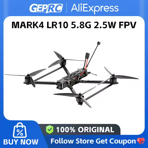 GEPRC MARK4 LR10 5.8G 2.5W LONGRANGE FPV F405 V2 FC EM3115 900KV Gemfam 1050-3 TAKER H80_96K BLS 80A