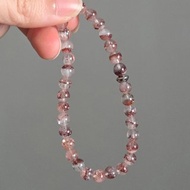 性價比精品 毒液金草莓半盆 水晶手鏈手串 6MM