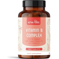 Vitamin B Complex |   400 Tablets High Dose Vegetarian Tablets |   Multivitamins, Containing B Peopl