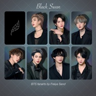 Bts Fanart Photocard - Black Swan