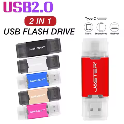Top Quality USB Flash Drives 128GB 64GB Pen Drive Real Capacity Pendrive 8GB Type-c 2 IN 1 Memoria U