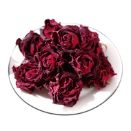 dried double rose dark red blossom flower deep red rose buds Dry black rose tea Yunnan plateau