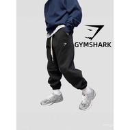 GYMSAHRK New Men's Fitness Pants Loose Simple Cuffed Straight Pants