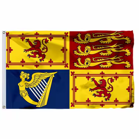British Royal Standard Scotland Flag Choice of Sizes:21X21CM/2X2ft/3X3ft/4X4ft/6x6ft Double Stitched