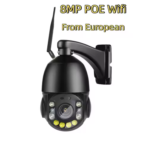 8MP P2P Auto Human Tracking 36X Zoom POE Wifi IP Speed Dome Camera Laser Night Vision 2-Way Audio 4K