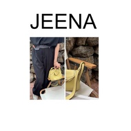 JEENA Lin 19 cm Genuine Leather Togo Women's Handbag Shoulder Bag Fashion