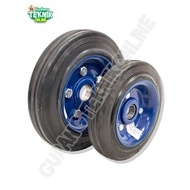 Rubber Trolley WheelTokio Bearing 6 8 Tokio Trolley Wheel/ Trolley Truck Lory 6 8 Inch Axle 20mm 25m