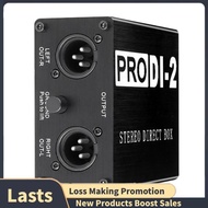 1 Piece Audio DI Box Direct Injection Box Low Noise Guitar  DI 2 Channel Audio Converter