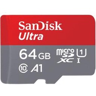 【公司貨】SanDisk Ultra microSDXC 64G 64GB microSD C10 A1