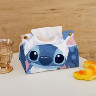 <AZs>SQ2 Stitch Cute Household High Beauty Waterproof Dormitory Car Living Room Cartoon Tissue Box L