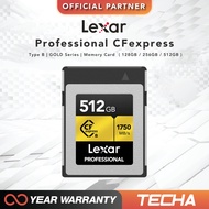 Lexar Professional CFexpress | Type B | 512GB | GOLD Series | Memory Card (LEXAR-LCXEXPR512G-RNENG)