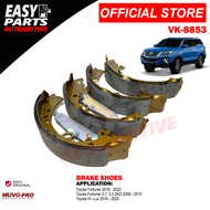 Nuvo-Pro Brake Shoe VK-8853 Toyota Fortuner HI- Lux Rear