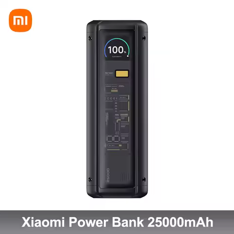 Xiaomi Power Bank 25000 P03MI 212W MAX 3-Port Output TFT Screen 140W USB C for Macbook Pro 16 iPhone
